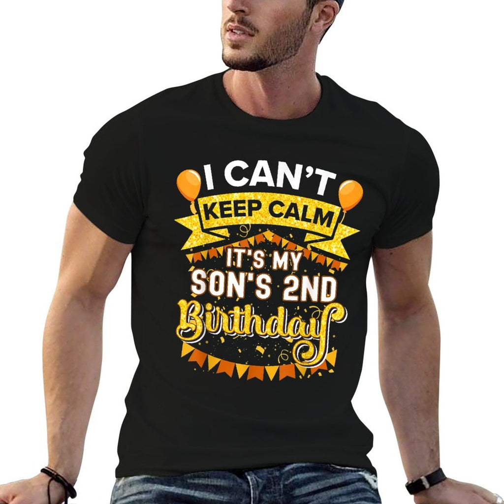 It's My Son 2nd Birthday Matching Family Party  Stretchy T-Shirt