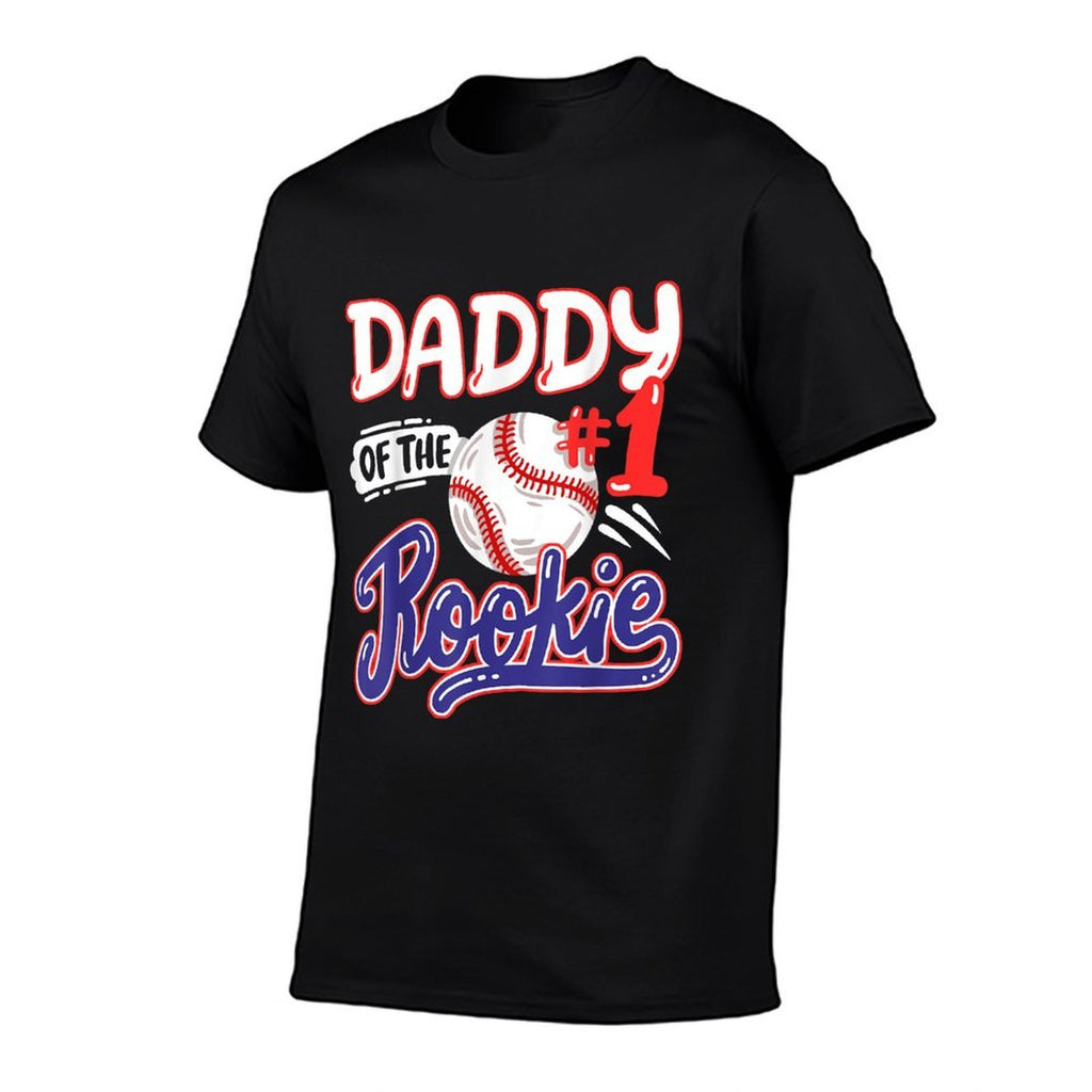 Daddy of Rookie 1st Baseball Birthday Party Theme Matching  Moisture-wicking T-Shirt