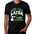 See You Later 2nd Grader Last Day Of School Teacher Dinosaur  Lightweight T-Shirt