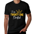 21 Year Old 21st Birthday Bday Twenty One Derful  Durable T-Shirt