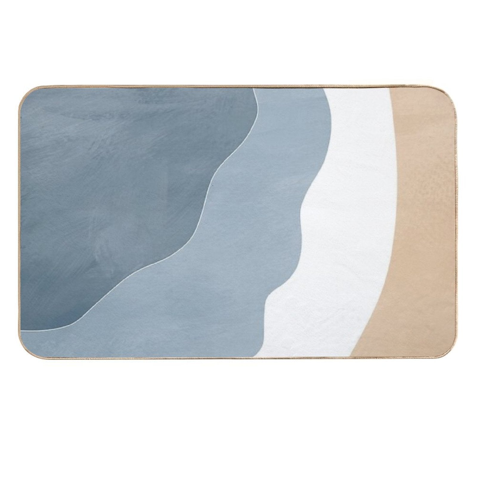 Abstract Beach Durable Bath Mat
