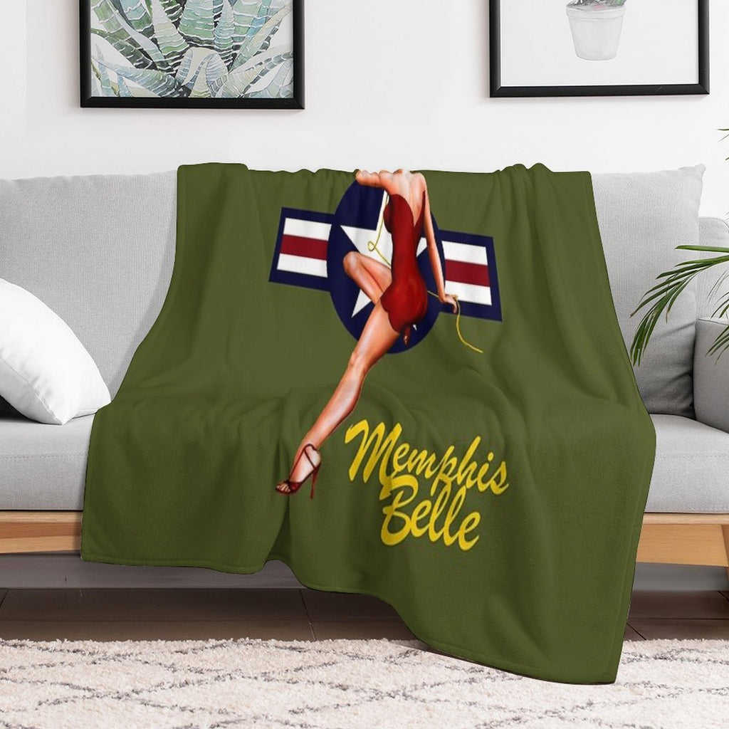 The Memphis Belle Wrinkle-free Throw Blanket