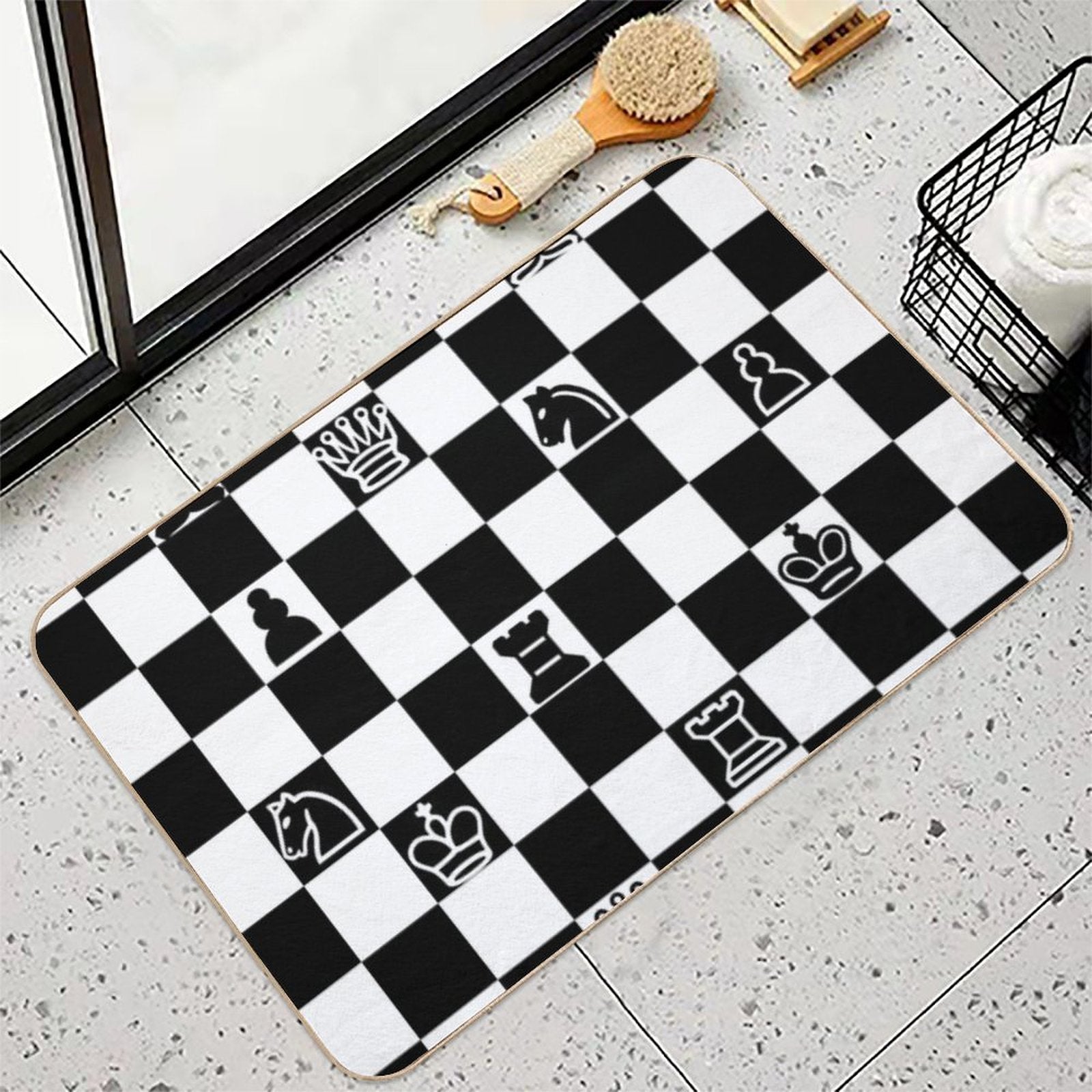 Chess  Pet-Safe Bath Mat