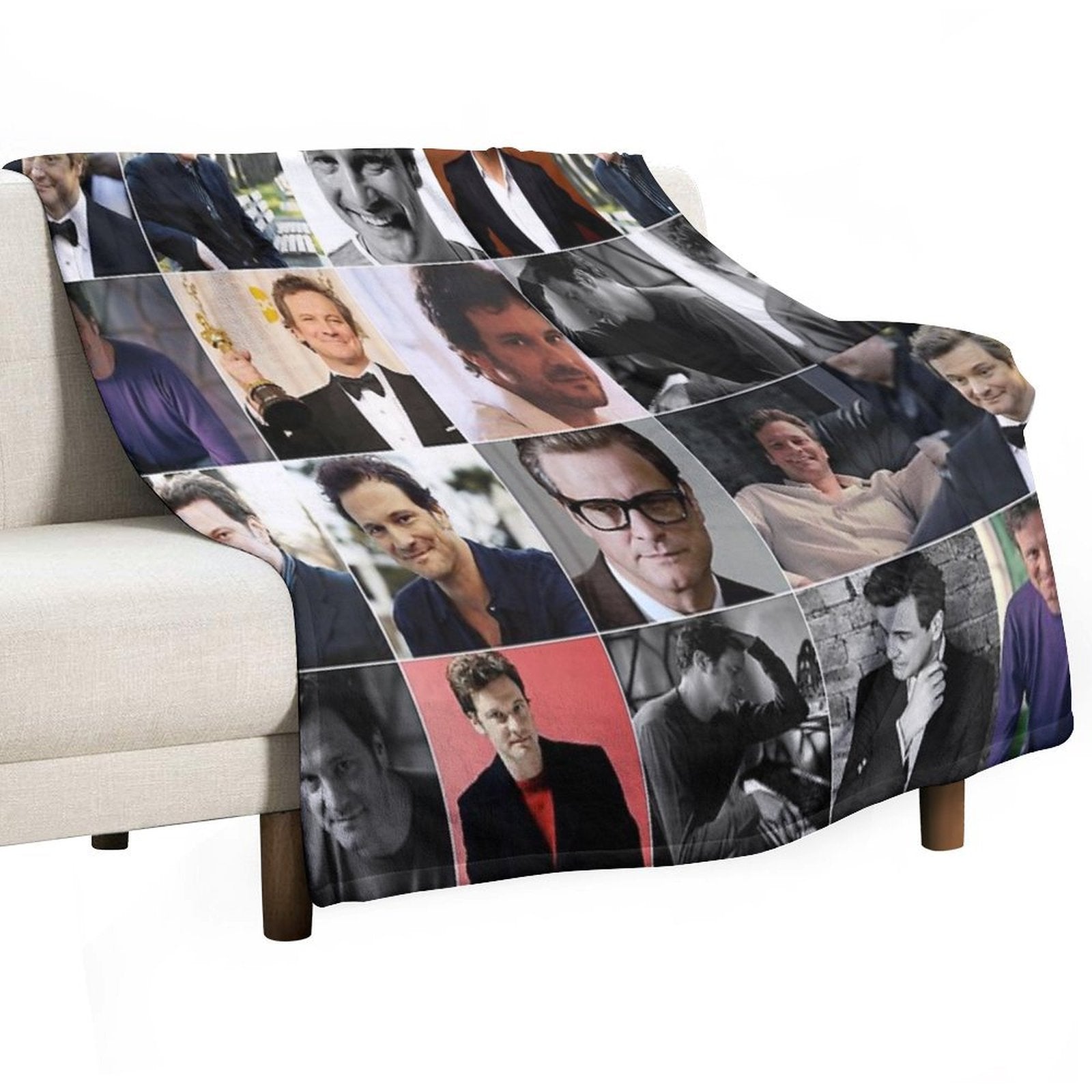 Colin Firth Photo Collage Compact Throw Blanket