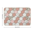 Pink Marble Pattern  Easy To Clean Bath Mat