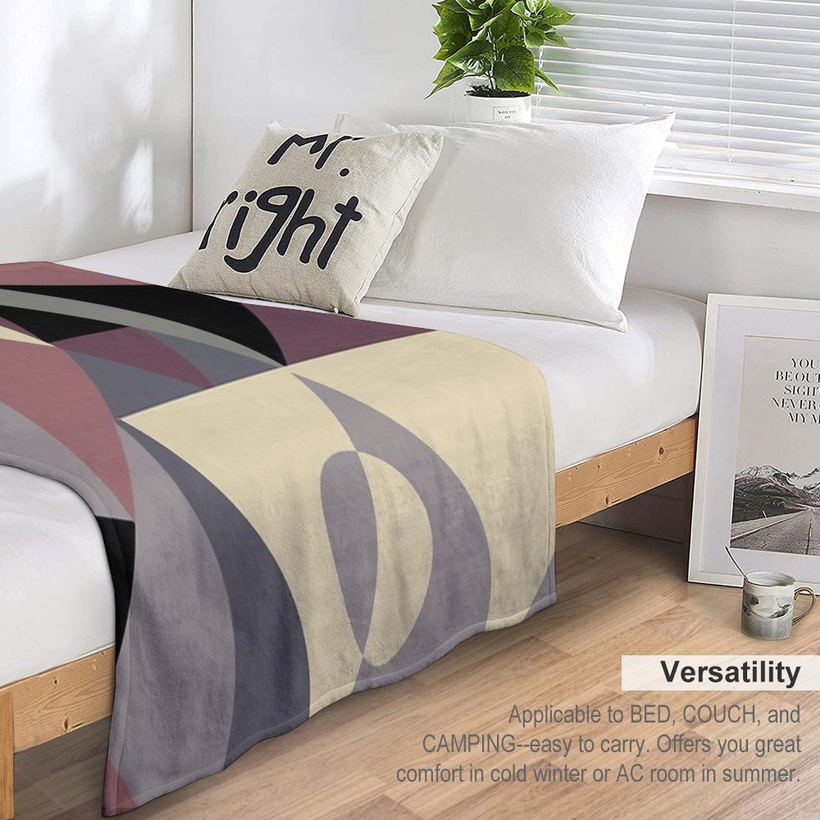 Triangulation I Multi-functional Throw Blanket