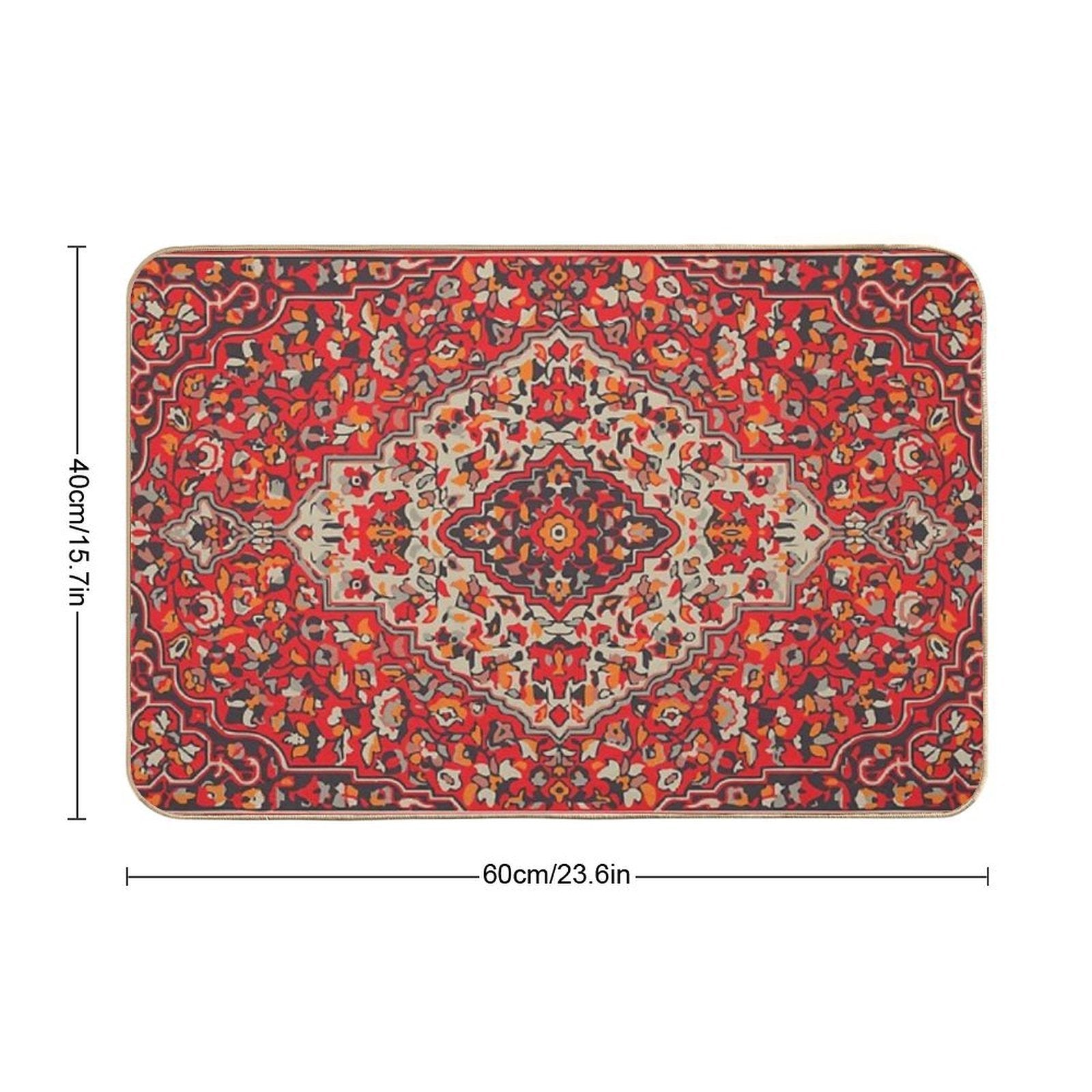 Persian Oriental Rug  Multi-Purpose Bath Mat