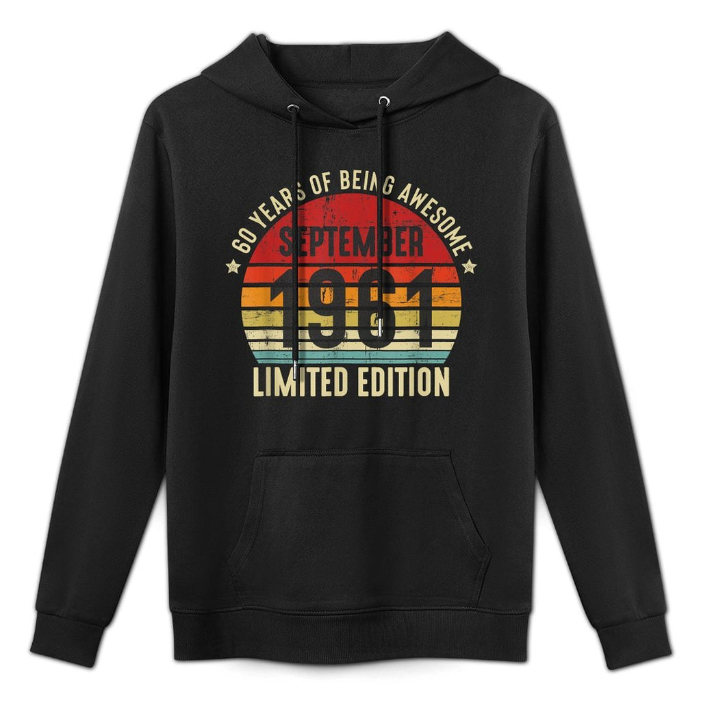 Retro 60 Years of Being Awesome 60 Years Old 60th Birthday Versatile Streetwear Hoodie