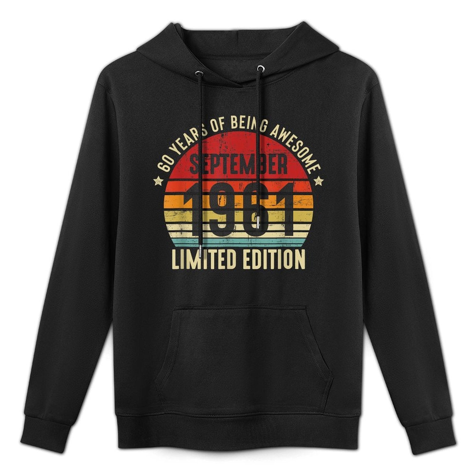 Retro 60 Years of Being Awesome 60 Years Old 60th Birthday Versatile Streetwear Hoodie