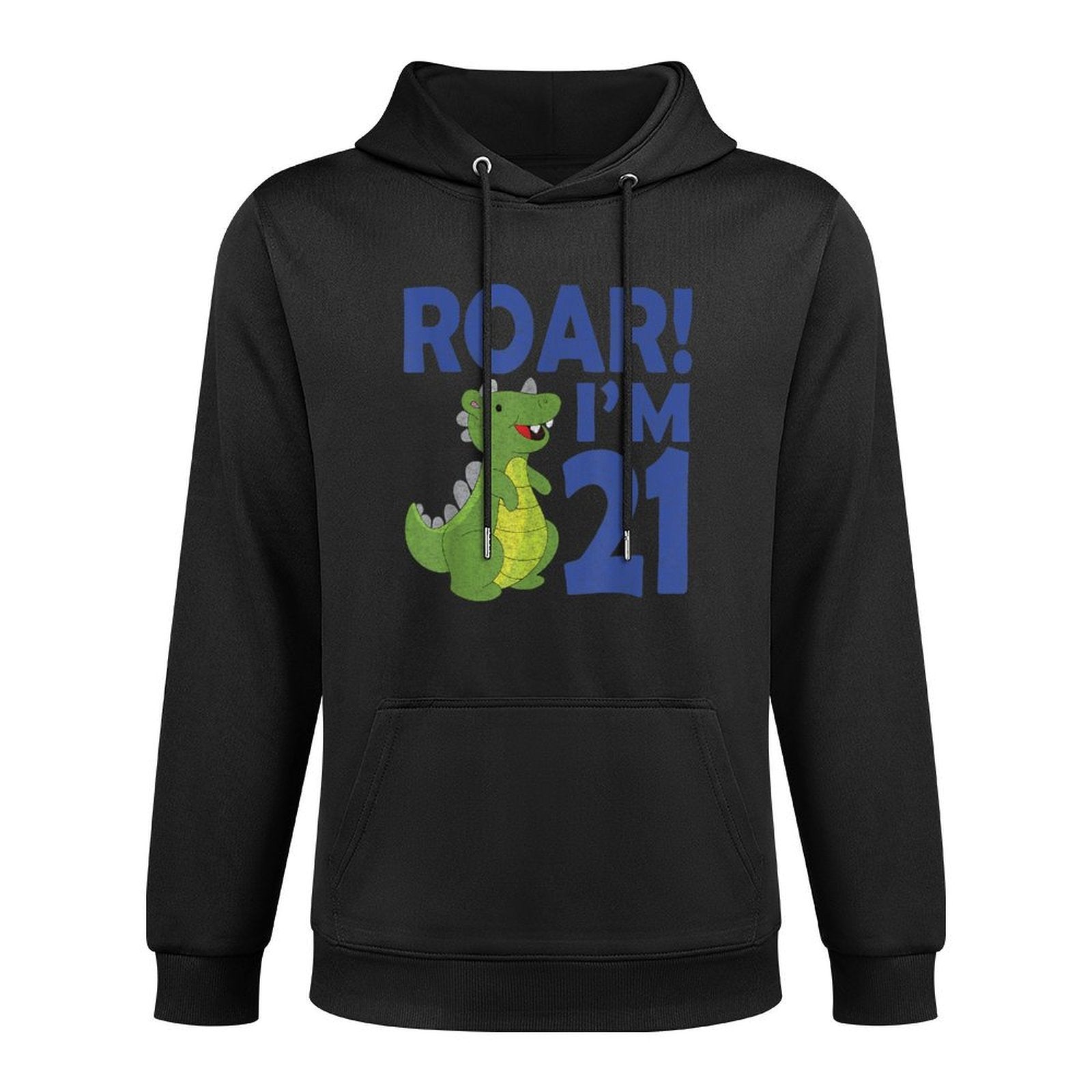 Funny Distressed 21st Birthday Gag Gift for Adult Shape Retention Hoodie