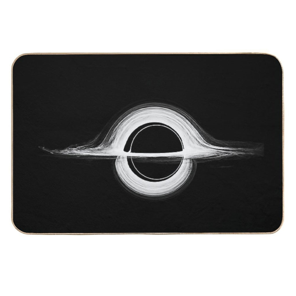 Interstellar Christopher Nolan Minimalist Vintage Movie Poster Mid-Century Alternative Art Print  Dirt-Trapping Bath Mat