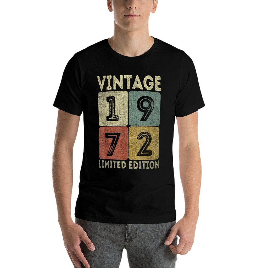 Vintage 1972 Limited Edition Outfit Retro 50th Birthday Gift  Polyester Blend T-Shirt