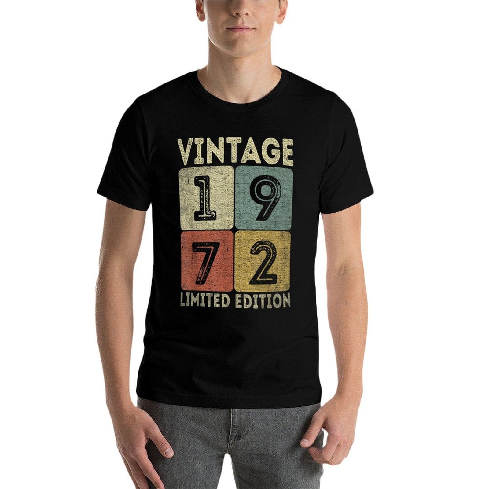 Vintage 1972 Limited Edition Outfit Retro 50th Birthday Gift  Polyester Blend T-Shirt