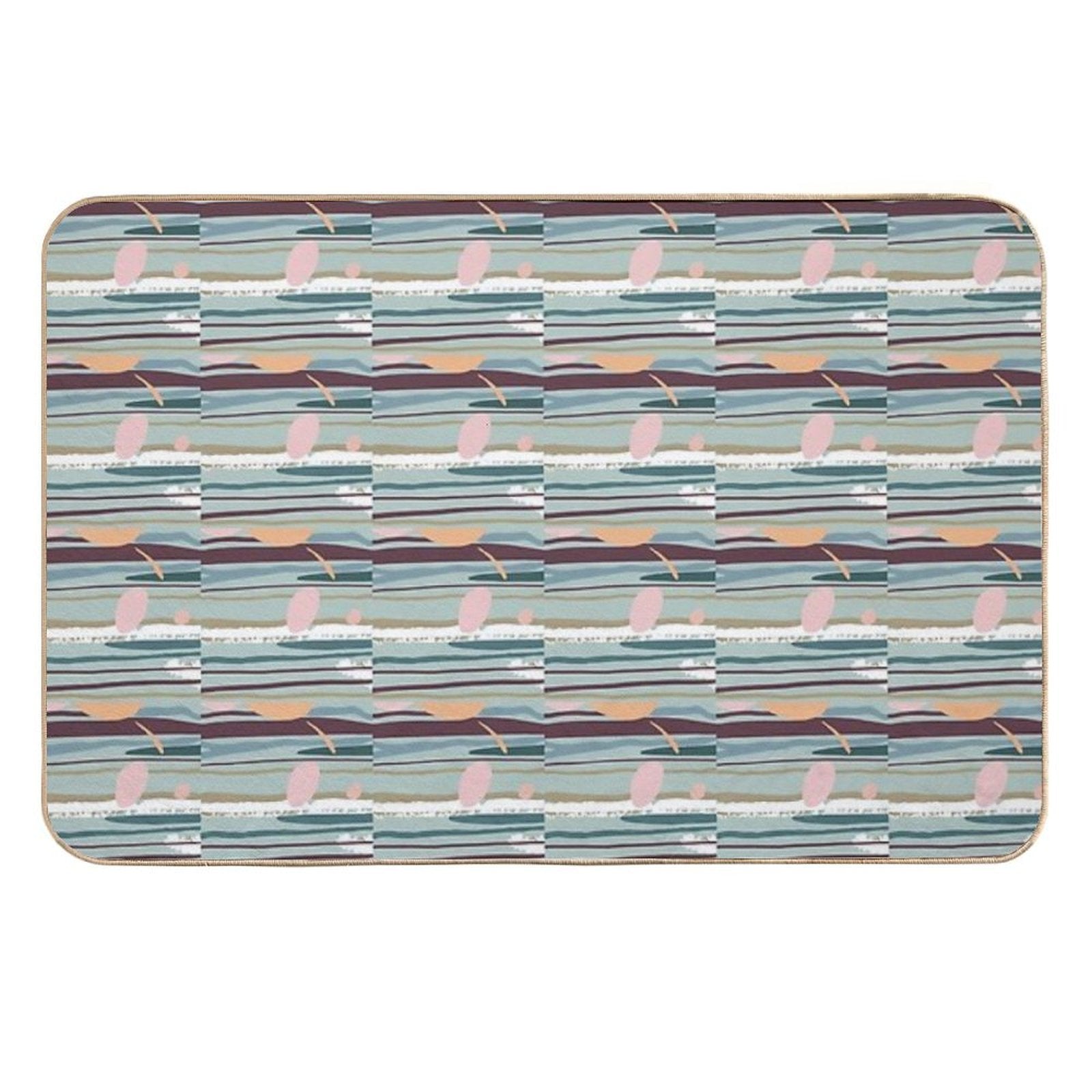Modern Art Tile  Easy Maintenance Bath Mat