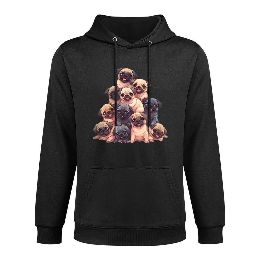 Cute Kawaii Pug Boys Girls Womens Kids Easy Care Hoodie