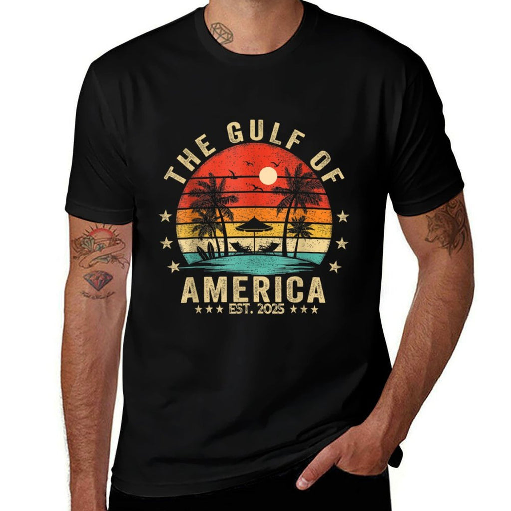 Gulf of US America Shirt Retro Golf of US America Shirt  Stretchy T-Shirt