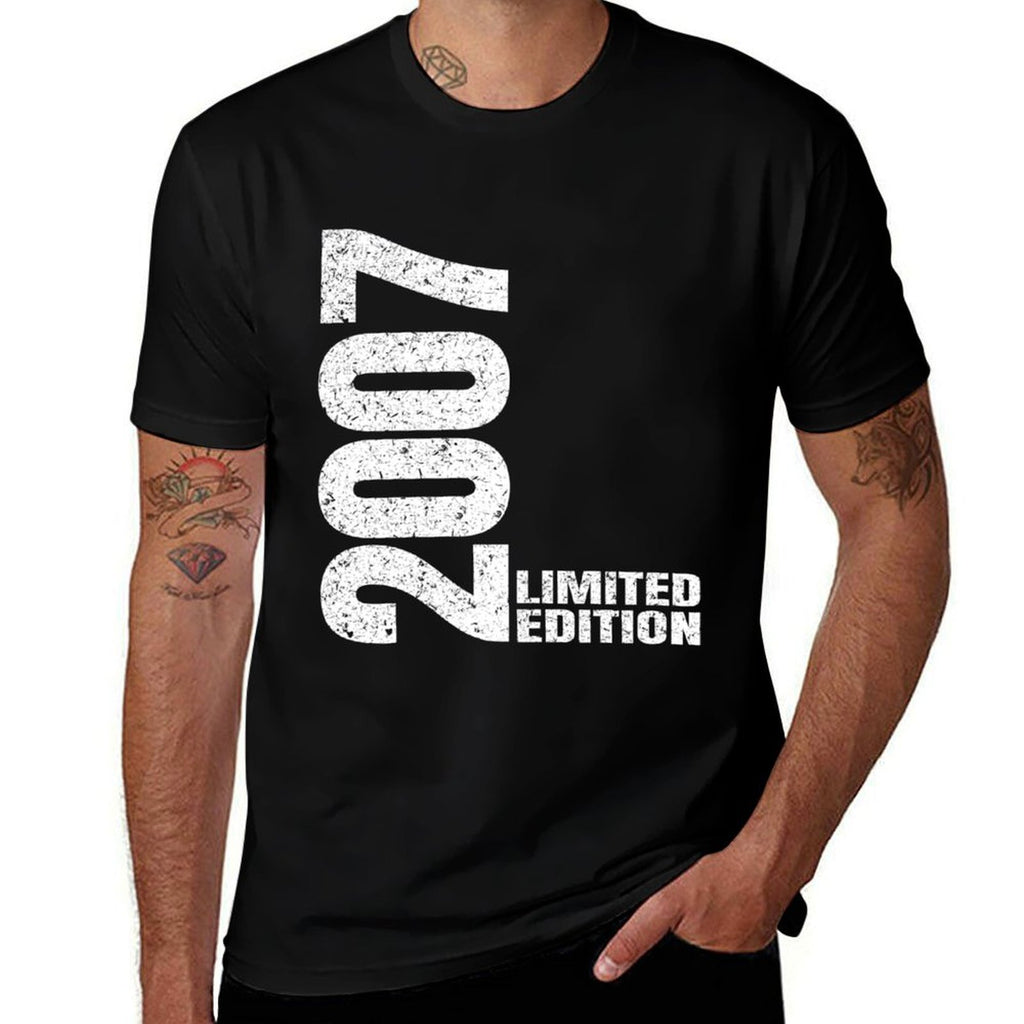 Vintage 2007 Limited Edition Classic 2007 Men Women Birthday  Polyester Blend T-Shirt