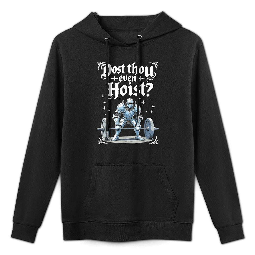 Dost Thou Even Hoist Funny Medieval Gym Meme Workout Relaxed Fit Hoodie