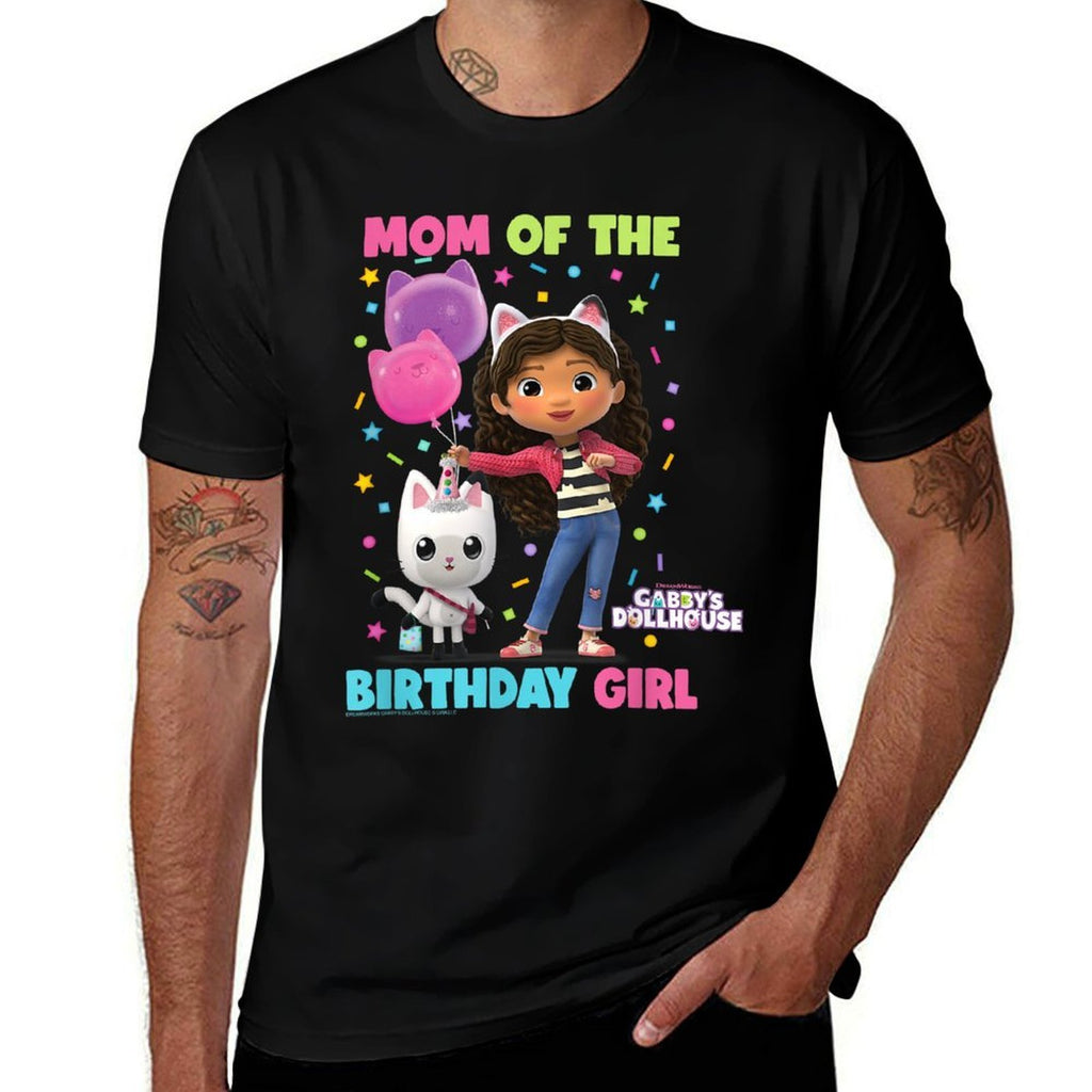 DreamWorks Gabby's Dollhouse Mom of The Birthday Girl  Odor-resistant T-Shirt