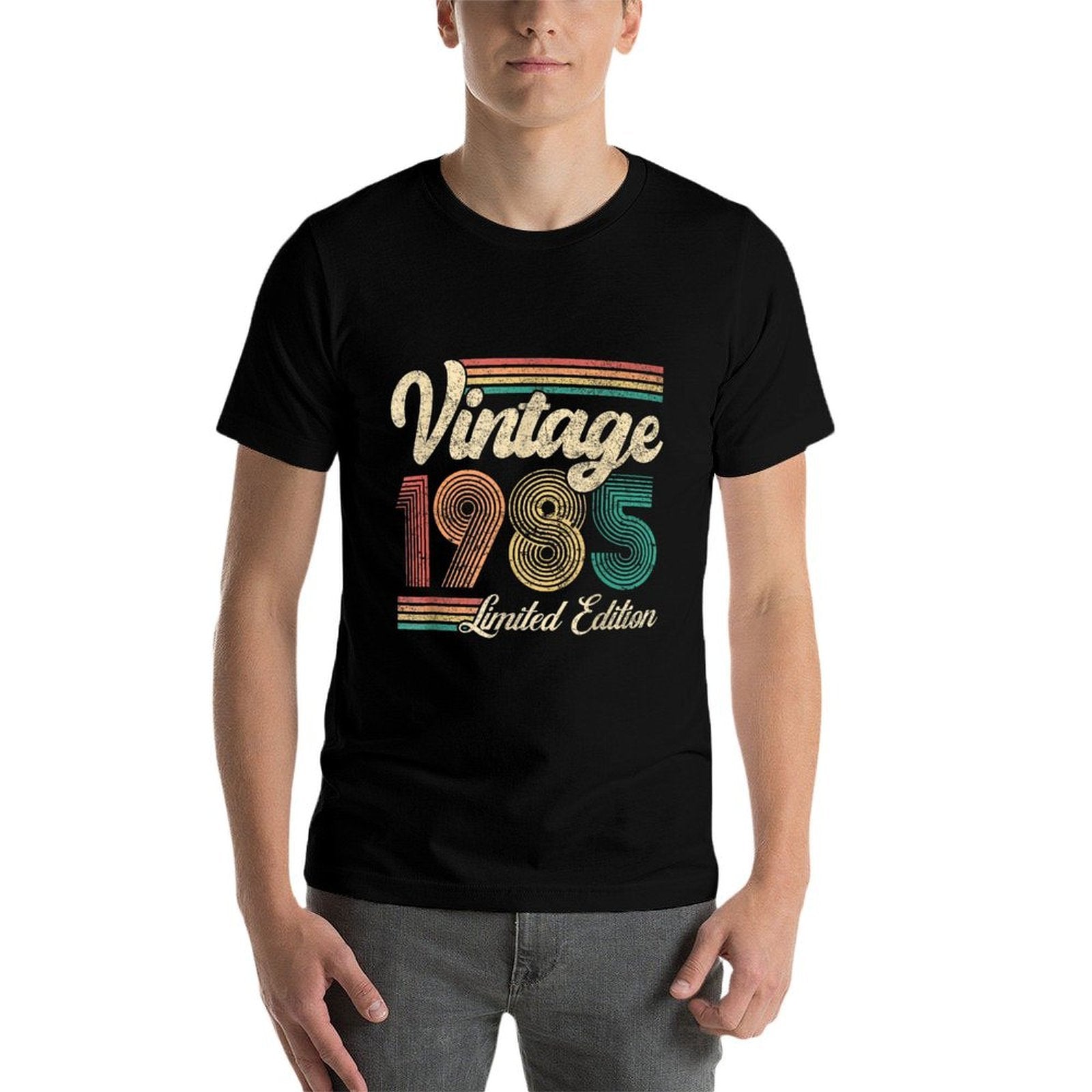 40 Year Old Gifts Vintage 1985 Limited Edition 40th Birthday  Summer-ready Fabric T-Shirt