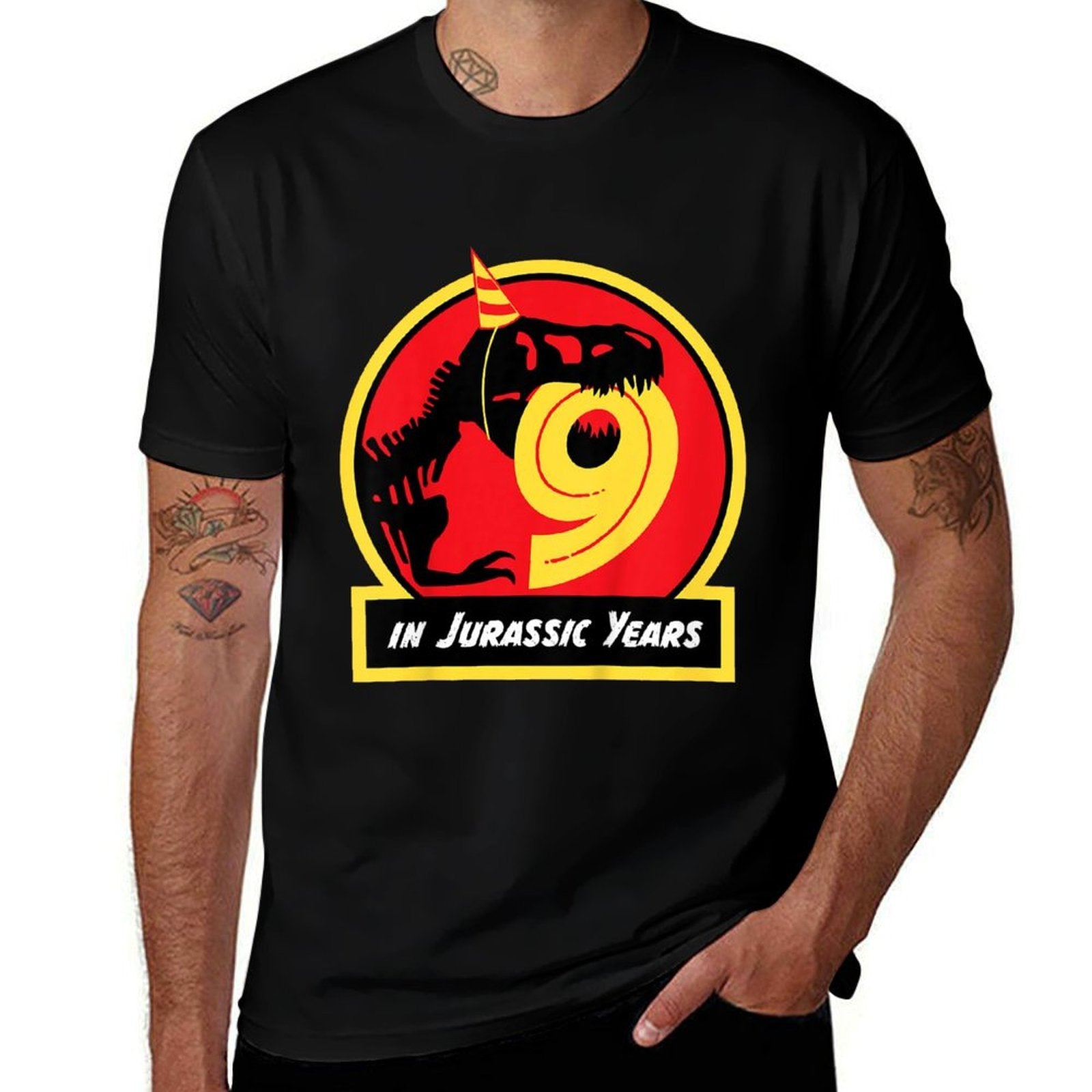 Kids Birthday Dinosaur 9 Year Old Jurassic T-rex  Affordable Price T-Shirt