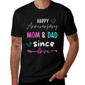 A Cute Family Parents Day Happy Anniversary Mom And Dad  Relaxed-fit T-Shirt