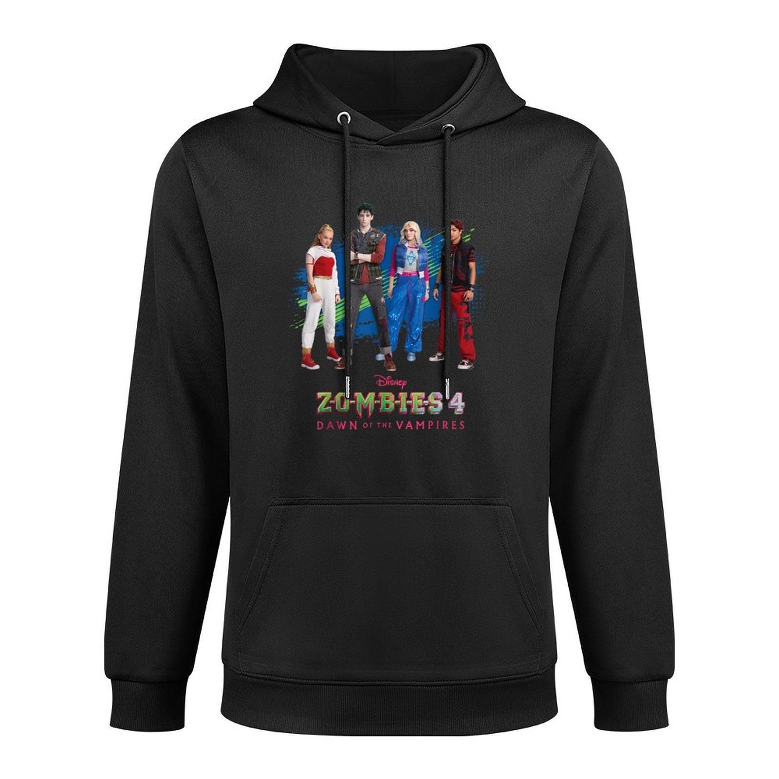 Disney Zombies 4 Nova & Victor + Zed & Addison Official Logo Cotton-Polyester Blend Hoodie