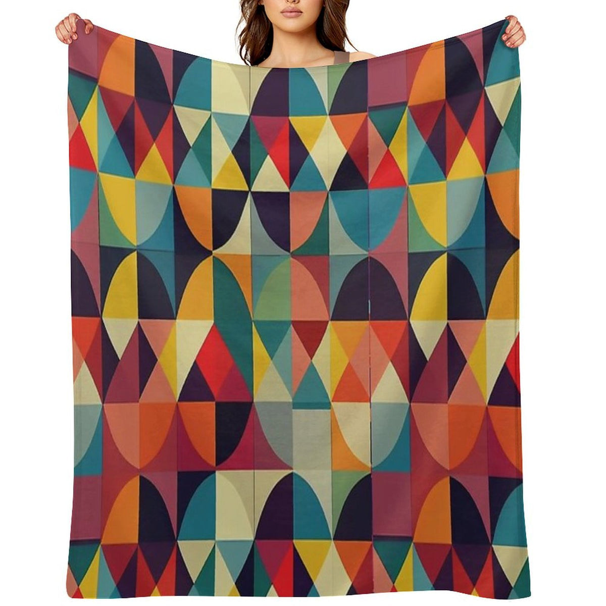 Seamless Geometric Pattern Design Easy Care Throw Blanket