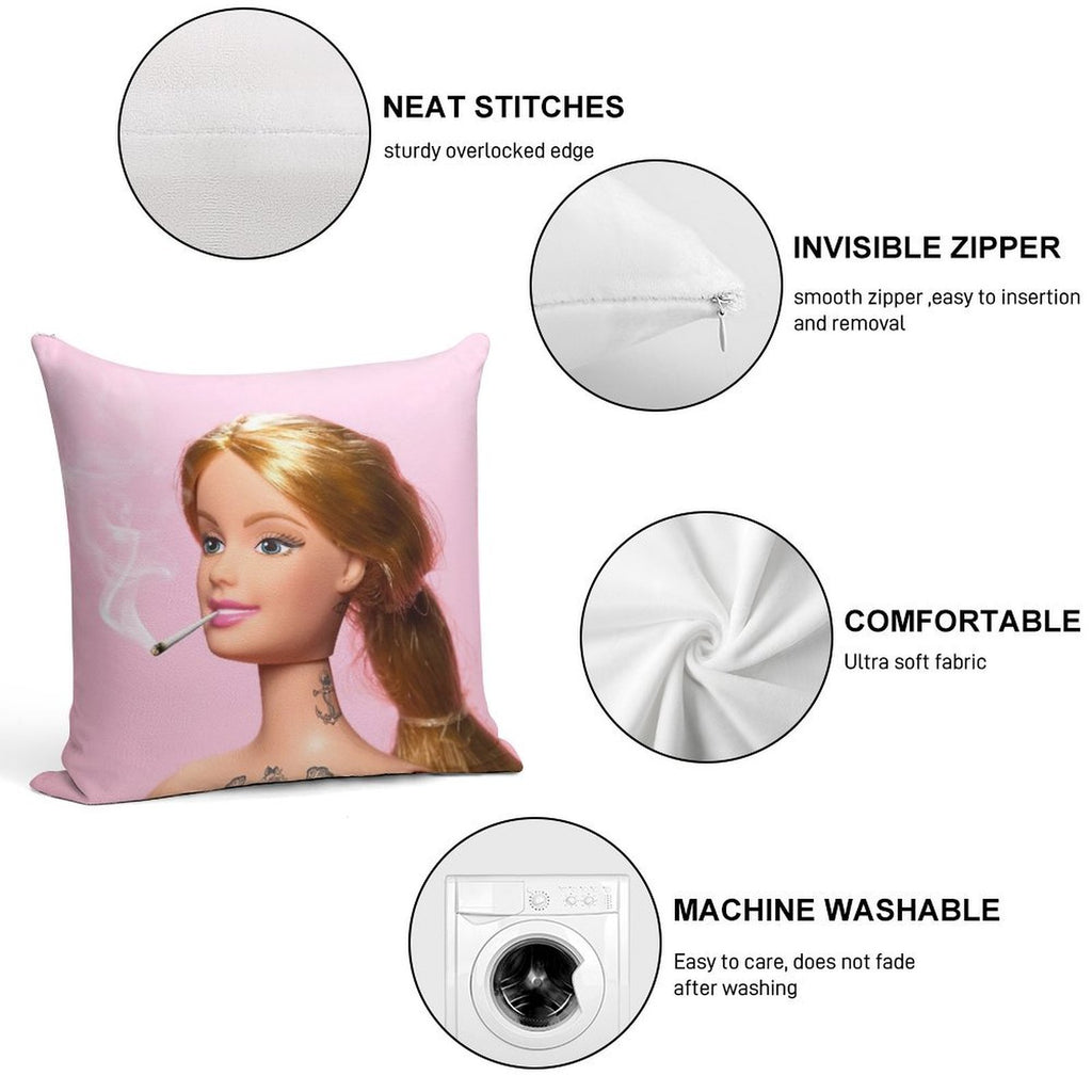 Doll Grown Up Soft Multiple Sizes Throw Pillow