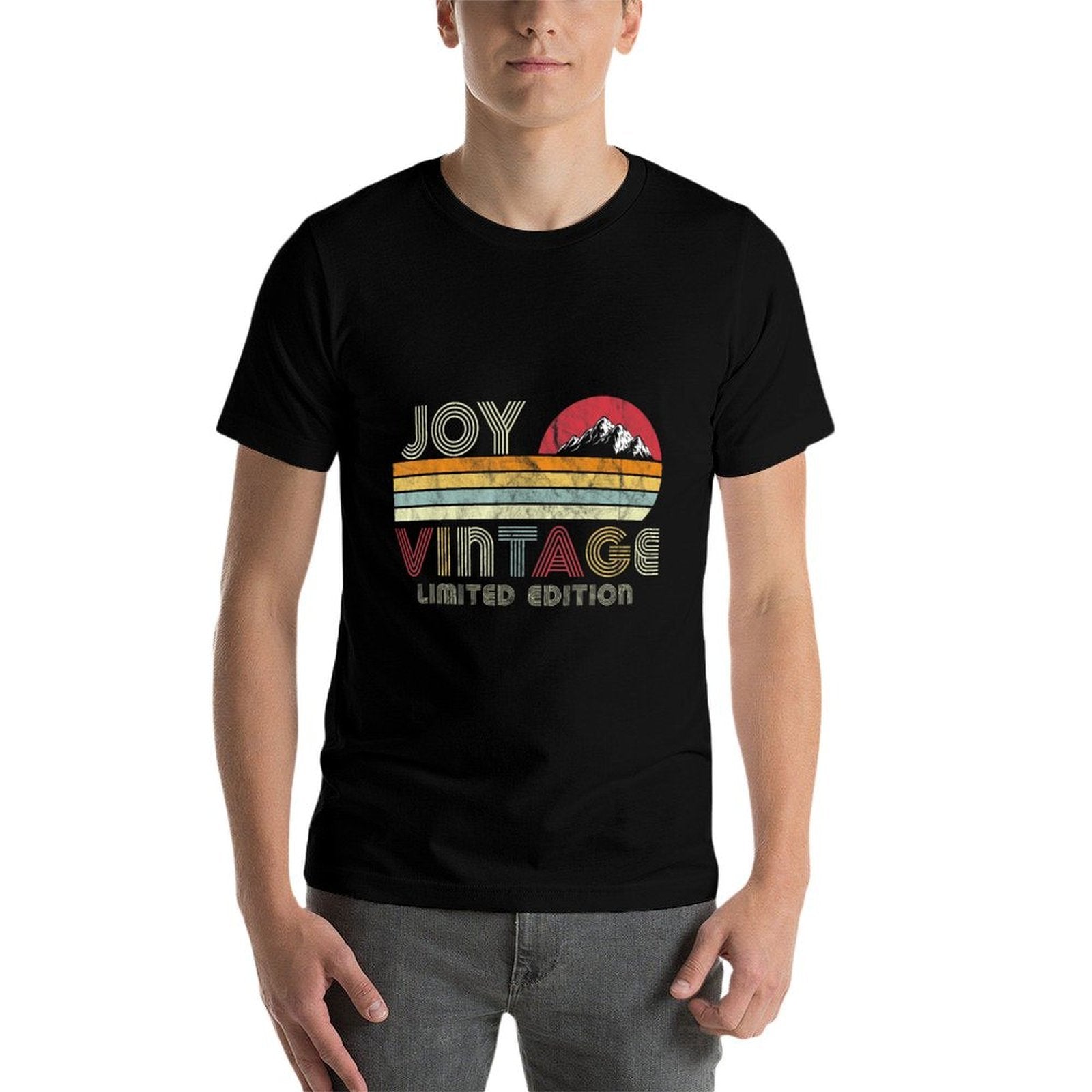 Joy Name Gifts Vintage Limited Edition Birthday Outfit  Rolled Sleeves T-Shirt