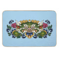 BHUTAN DRAGON-light Blue  Absorbent Bath Mat
