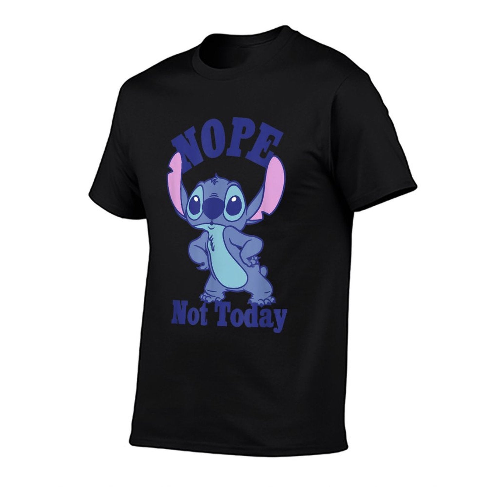 Disney Lilo  Stitch Nope Not Today Quote Cute Pose  Eco-friendly Material T-Shirt