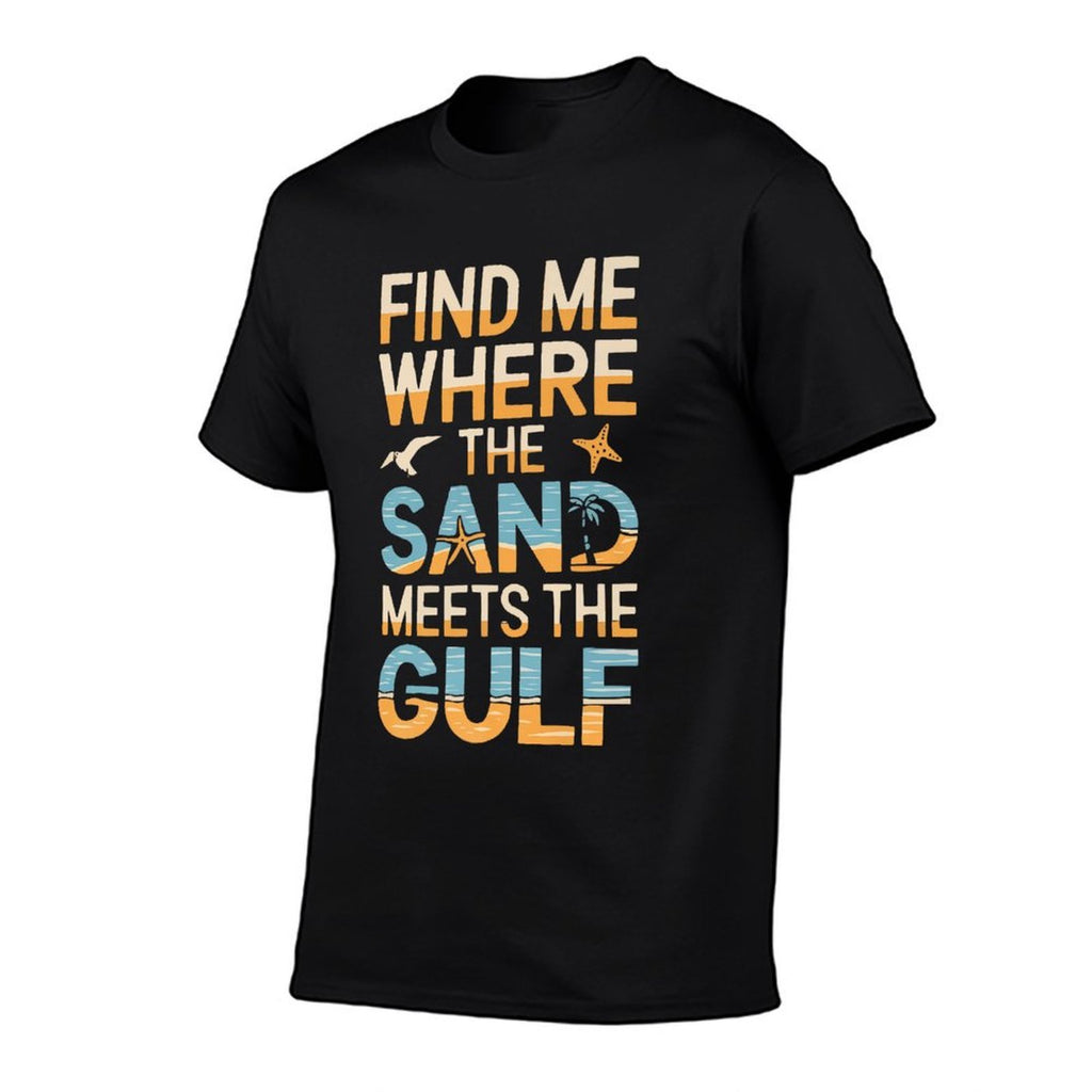 Gulf Of Mexico USA America Mexican Beach Ocean Premium  Trendy Pattern T-Shirt