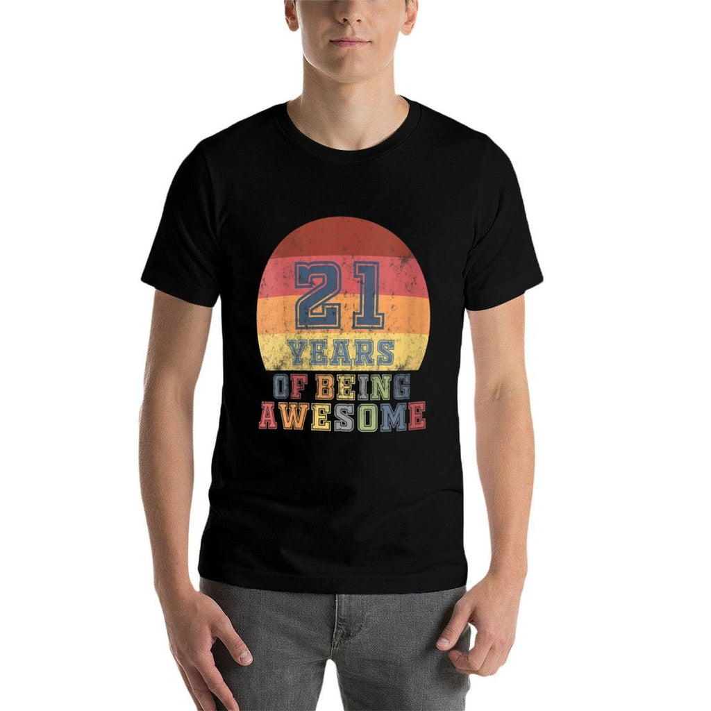 Womens 21st Birthday Girls Daughter Gift 21 Year Old Son Boys  Easy-care T-Shirt