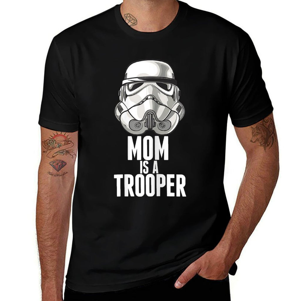 Star Wars Stormtrooper Mom Is A Trooper  Fade-proof Color T-Shirt