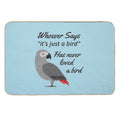 Just A Bird - African Grey Parrot  Multi-Purpose Bath Mat