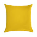 Solid Plain Mid Yellow Soft Short Plush Fabric Throw Pillow