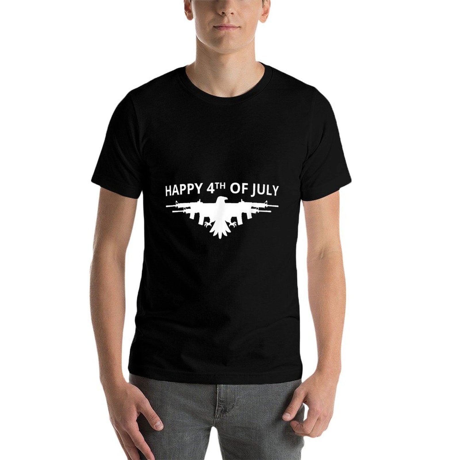 American Eagle Gun Wings 4th Of July T  Soft T-Shirt