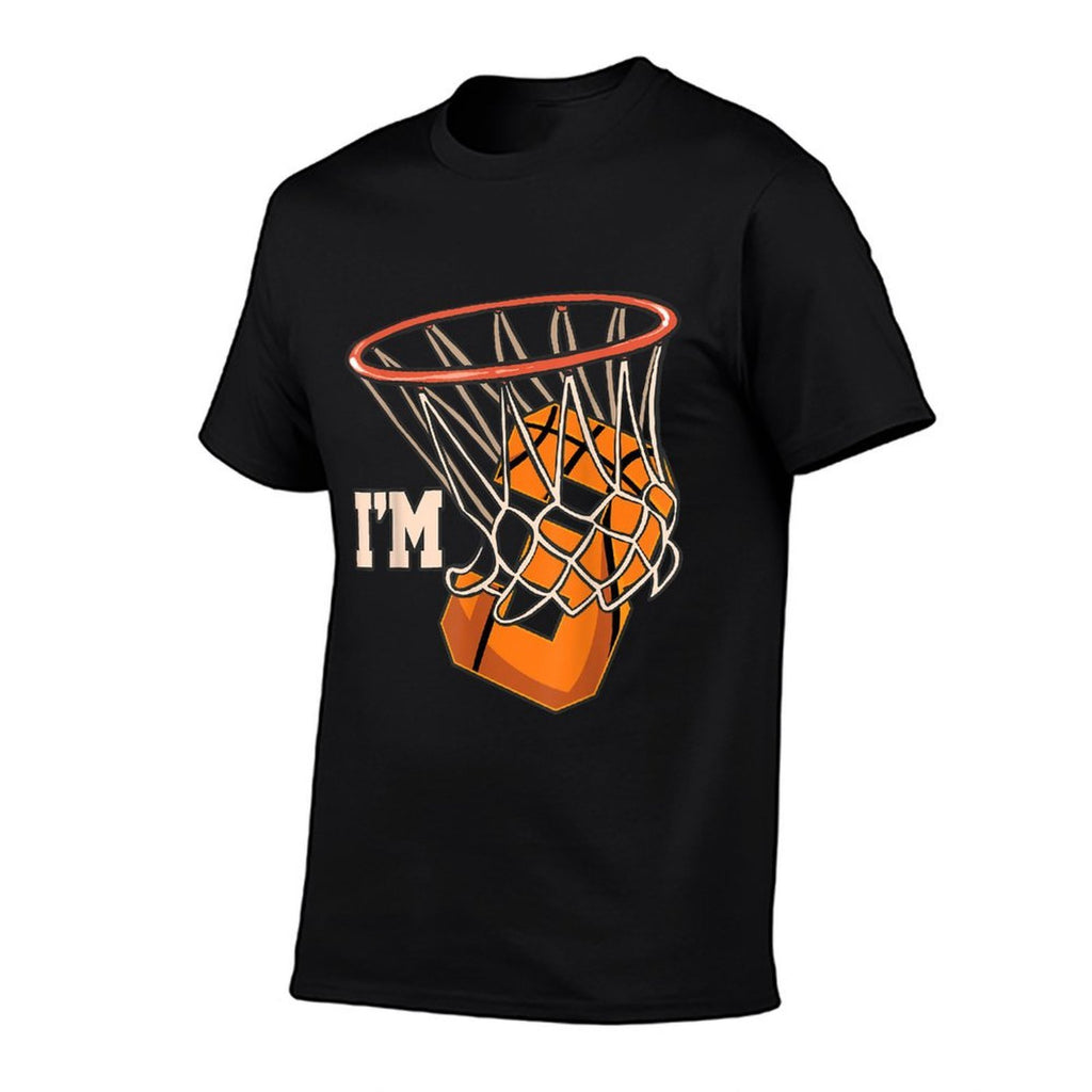Im 3 Basketball Theme Birthday Party Celebration 3rd  Slim-fit Cut T-Shirt