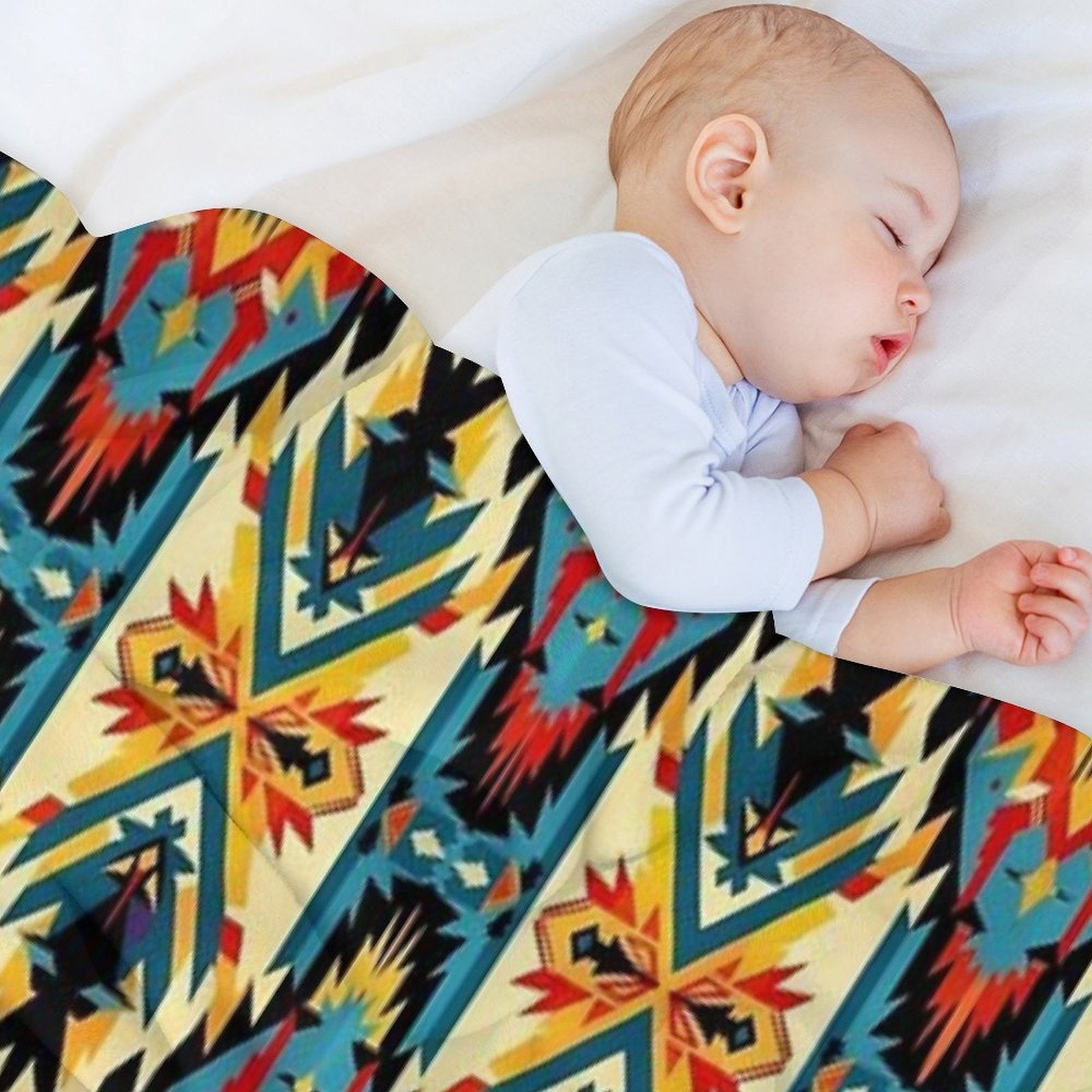 Choctaw Nation Pattern Easy Care Throw Blanket