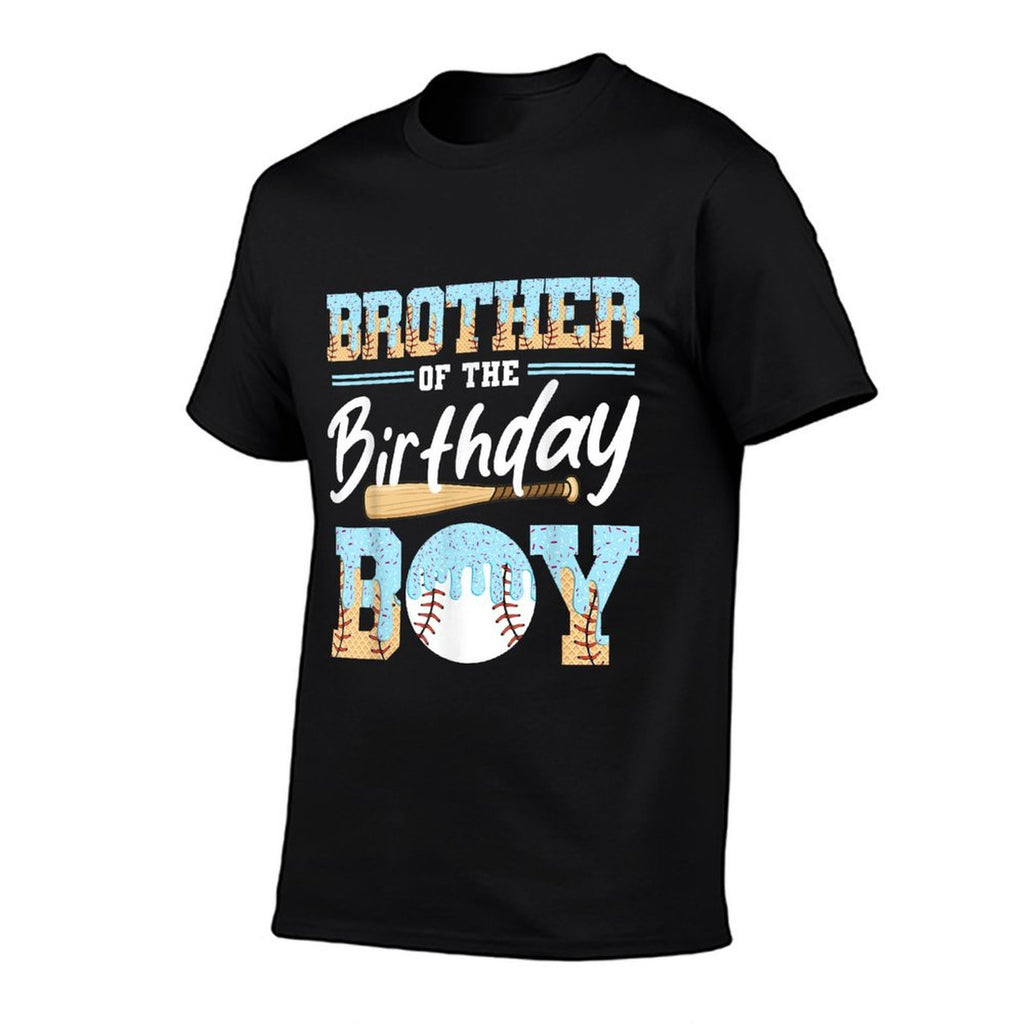 Baseball Ice Cream Drip Brother Of The Birthday Boy Baseball  Trendy Pattern T-Shirt