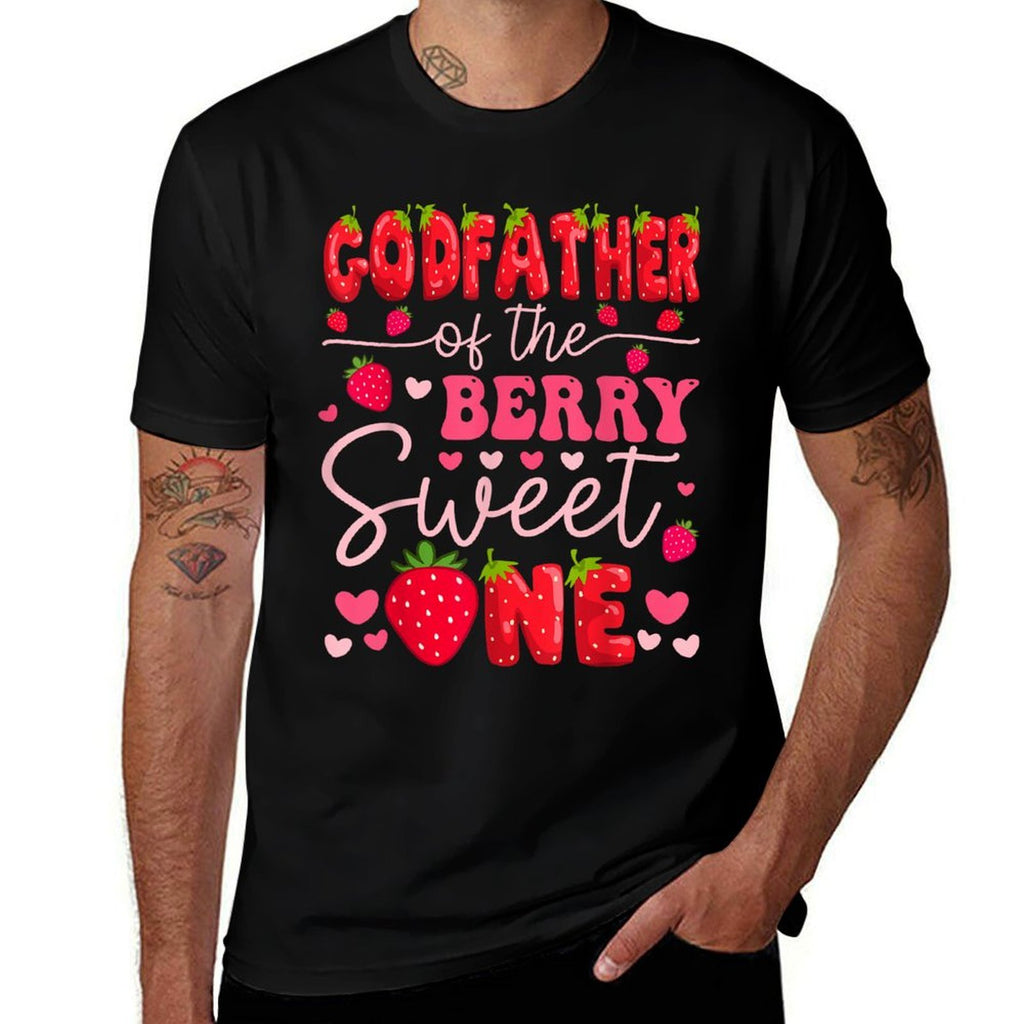 GodFather Of The Berry Sweet One Strawberry 1St Birthday  Easy-care T-Shirt