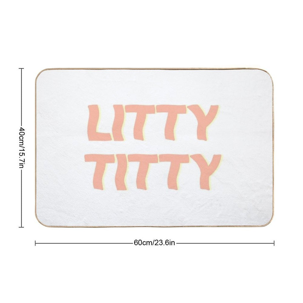 Litty Titty - Peach  Odorless Bath Mat