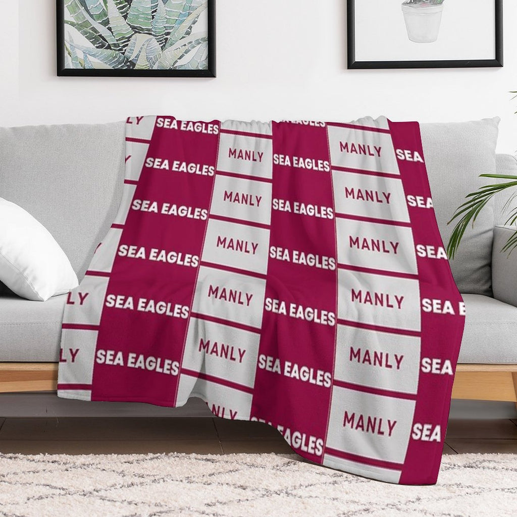 Manly Sea Eagles Rugby League Comfort Throw Blanket