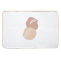 Brown Abstract Art  Multi-Purpose Bath Mat
