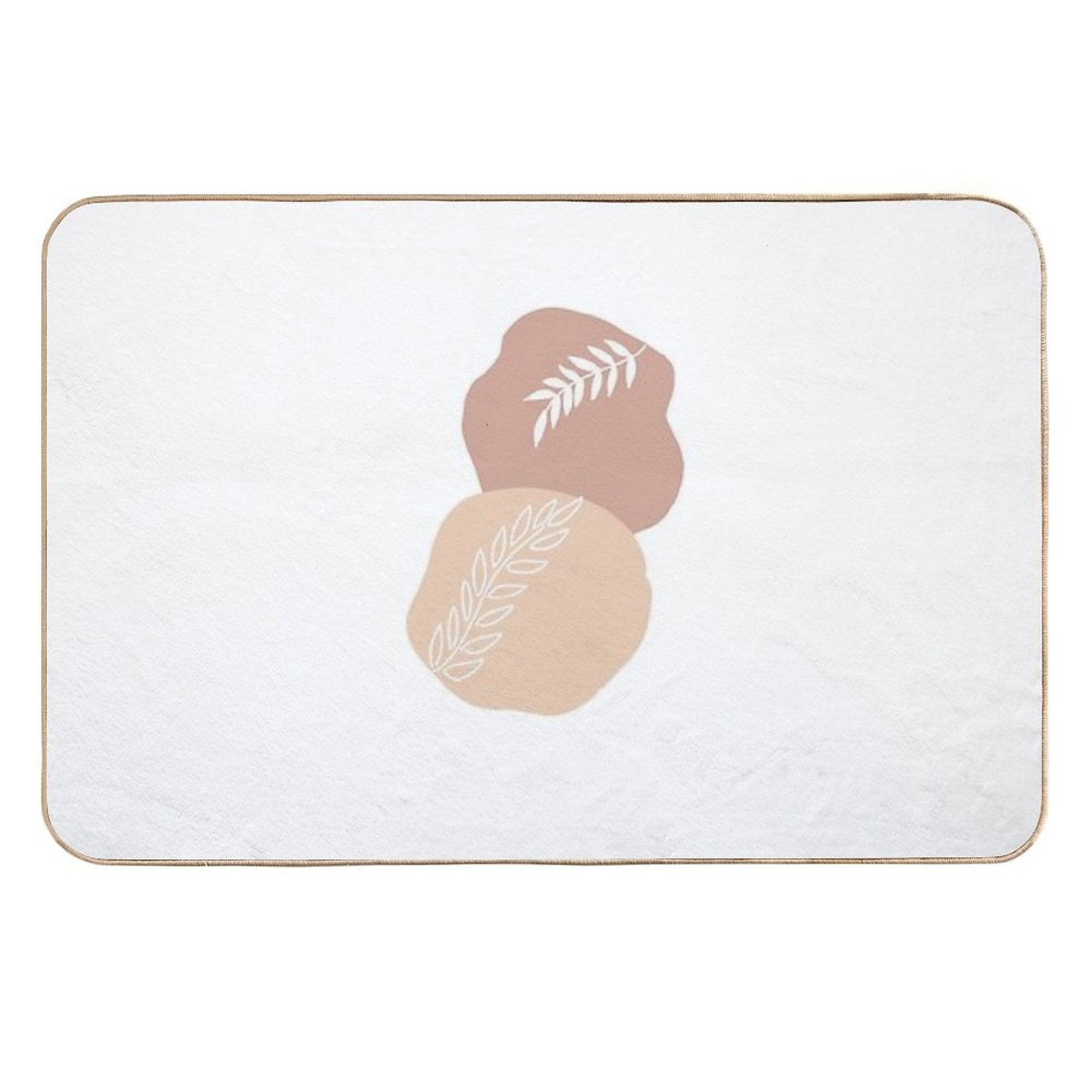 Brown Abstract Art  Multi-Purpose Bath Mat