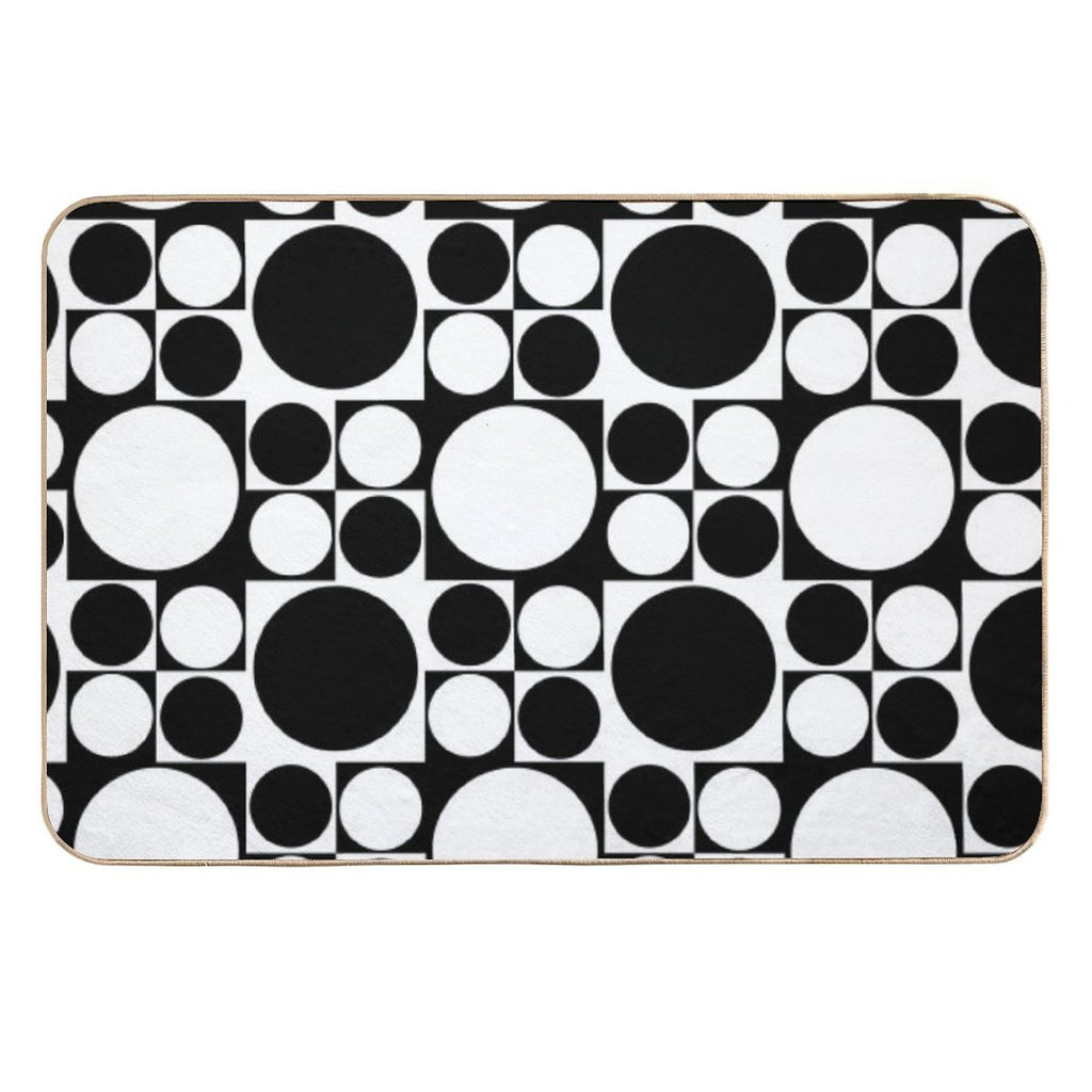 Mod Op Art Dress  Long-Lasting Bath Mat