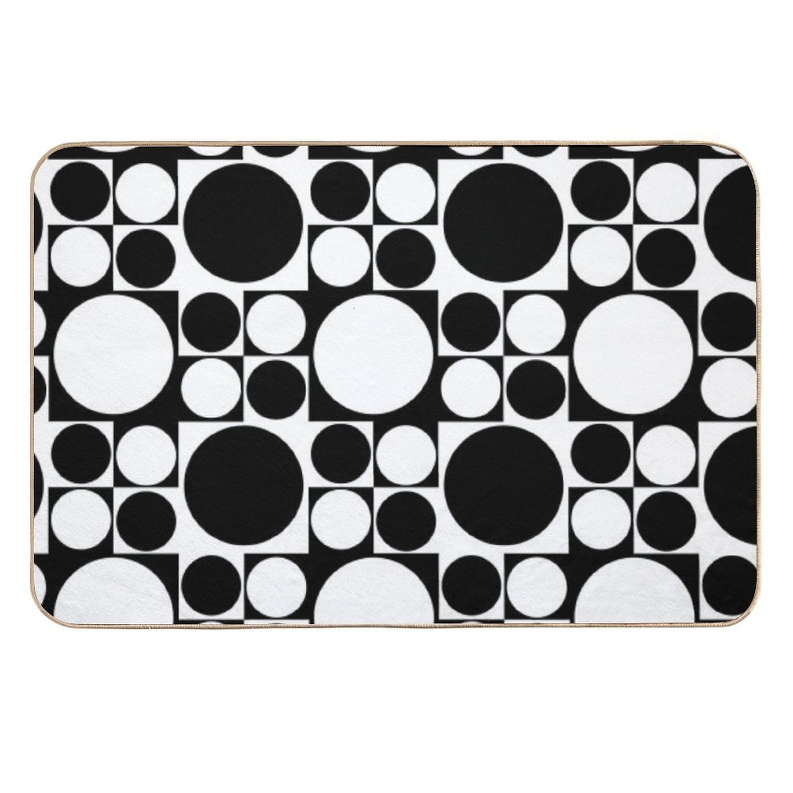 Mod Op Art Dress  Long-Lasting Bath Mat
