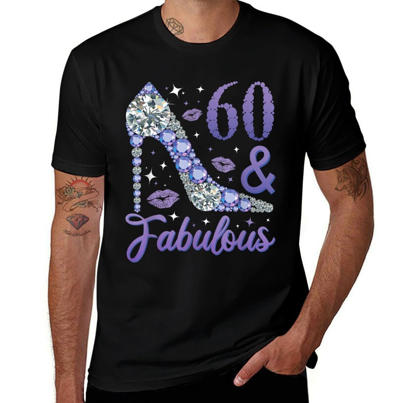 60 And Fabulous Stepping Into My 60th Birthday  Polyester Blend T-Shirt