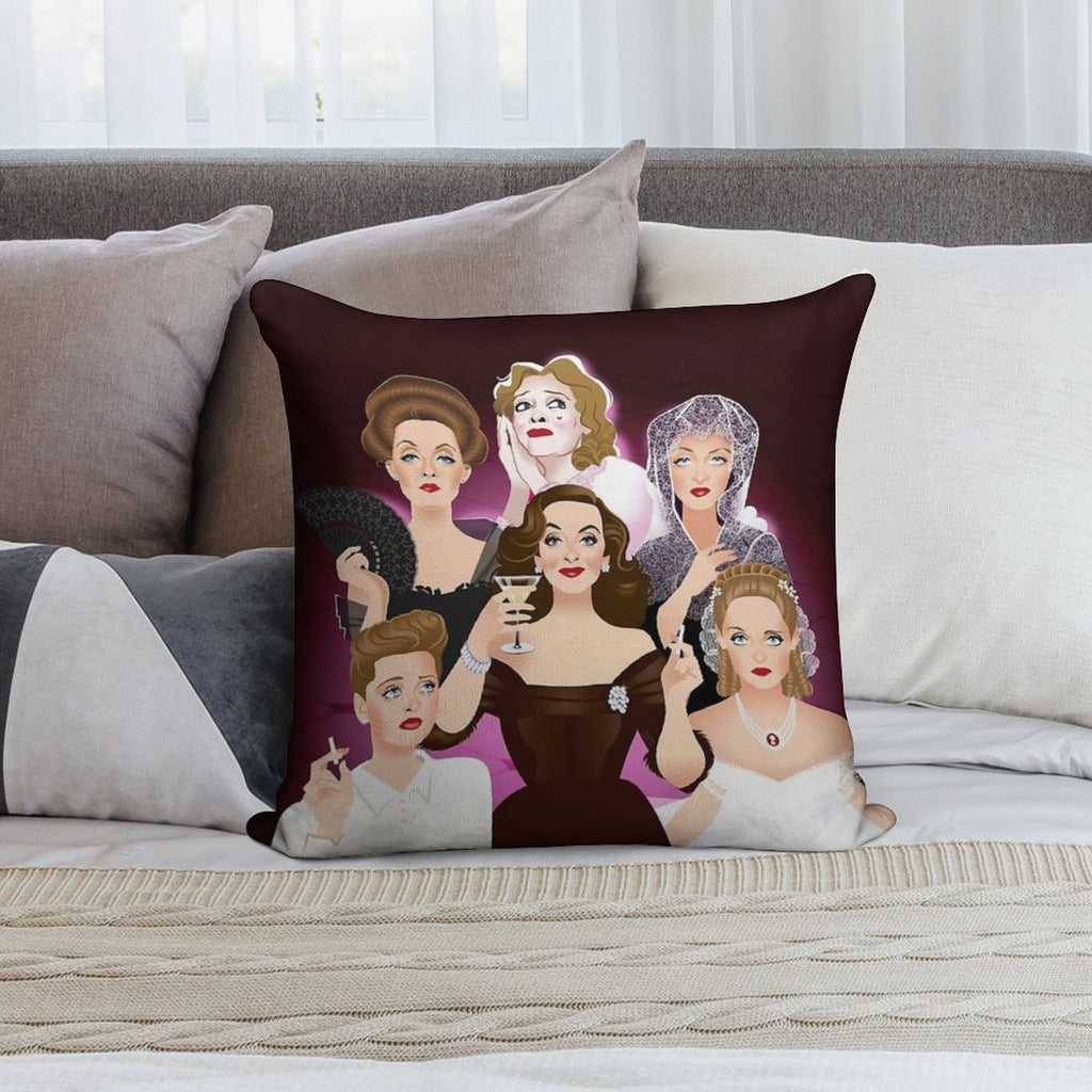Bette Davis Soft Style Accent Throw Pillow